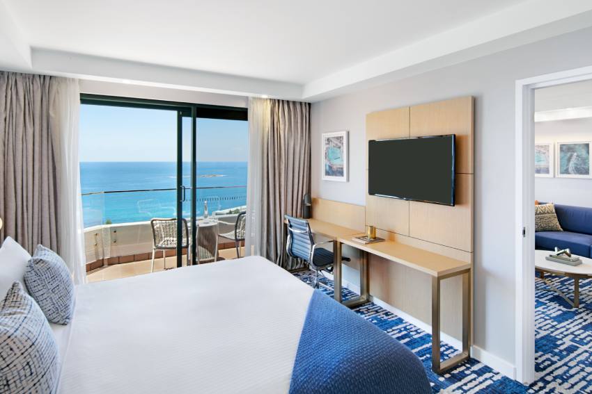 Redesigned Seaside Suite at Crowne Plaza Coogee