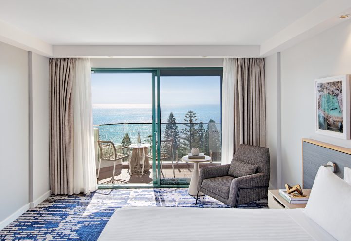 View from guestroom inside King Ocean Front room at Crowne Plaza Coogee