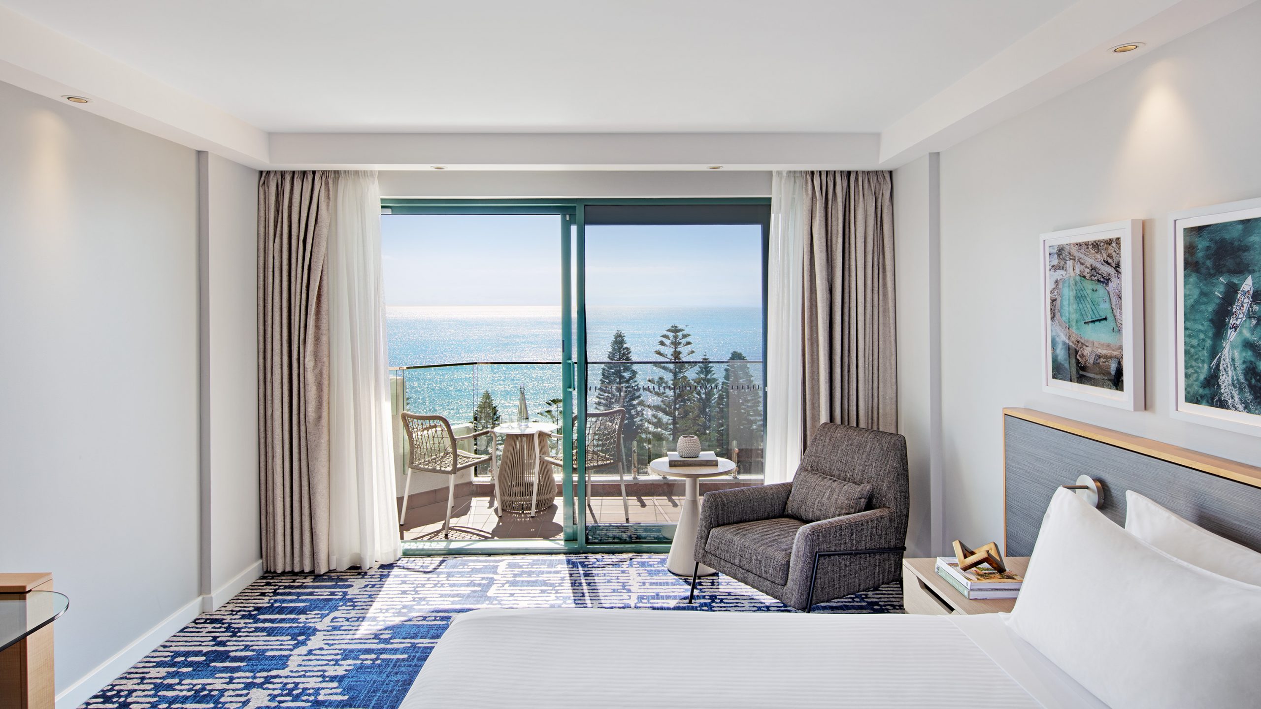 View from guestroom inside King Ocean Front room at Crowne Plaza Coogee