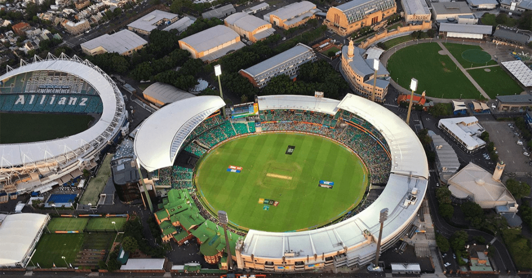 Aerial view of Sydney Cricket Ground