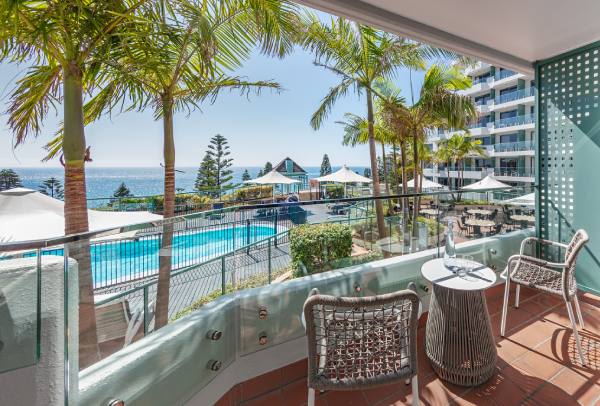 Twin Pool View balcony at Crowne Plaza Sydney Coogee Beach