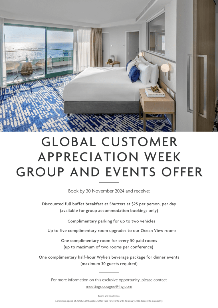 GLOBAL CUSTOMER APPRECIATION WEEK GROUP AND EVENTS OFFER